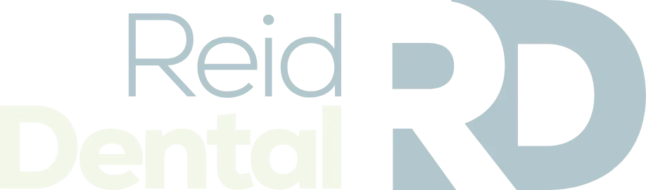 Logo for Reid Dental featuring the letters RD.